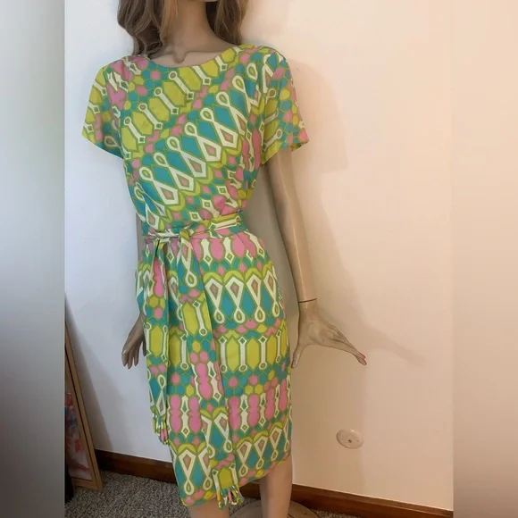 Fabulous Fun Vintage 1950s 1960s Sexy VOLUP Retro Wiggle Dress - Picture 5 of 10